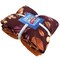 Colors of Fall Wine Anti-Pill Premium No Sew Throw Fleece Fabric Kit (Orange Backing)
